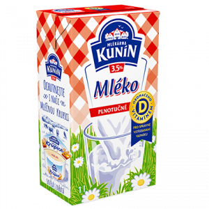 Plnotučné mléko s vitaminem D