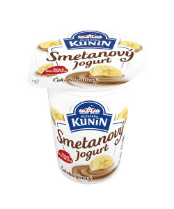 Smetanový jogurt čokobanán