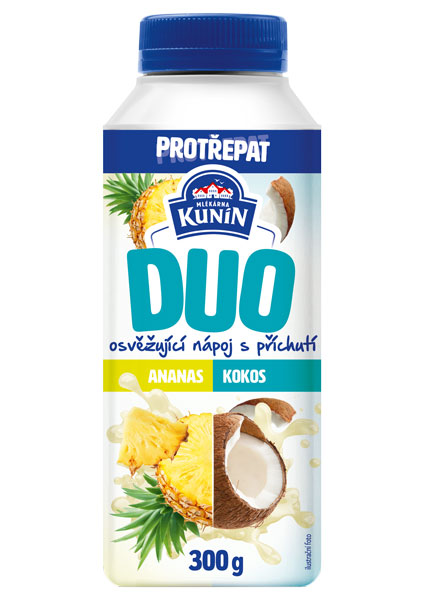 Duo s příchutí Ananas Kokos - Mlékárna Kunín